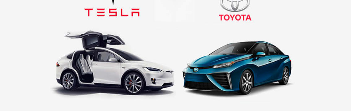 Electric Car vs Hydrogen Car Infographic
