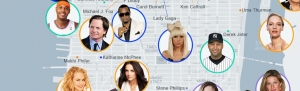 Celebrity Map: Plotting the Celebrities Who Live in NYC [Infographic]