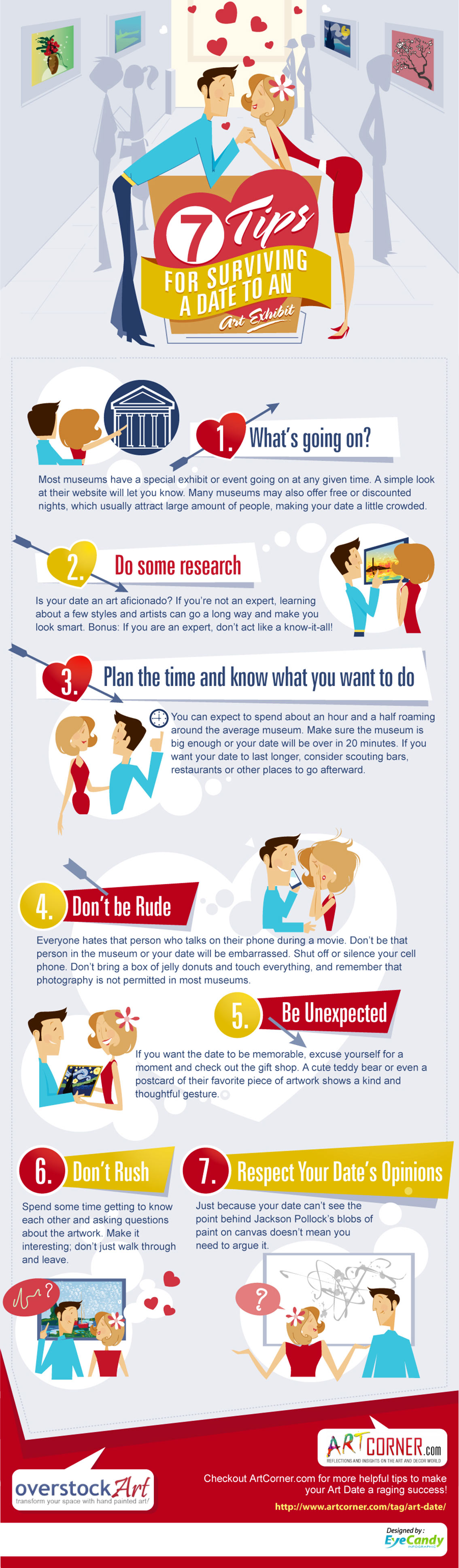 7 Tips for Surviving a Date to an Art Exhibit - Dating Infographic