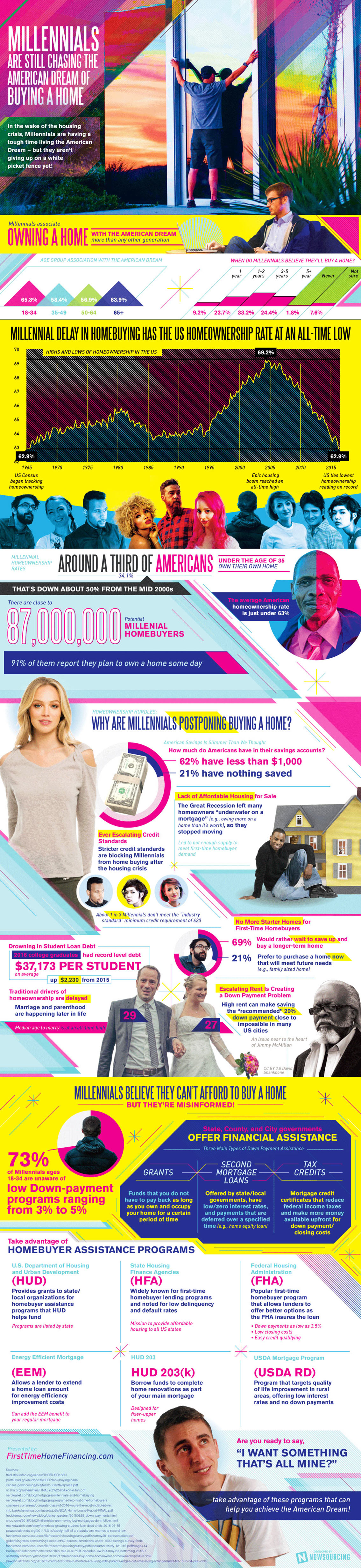 Millennials Postponing Buying a Home - Real Estate Infographic